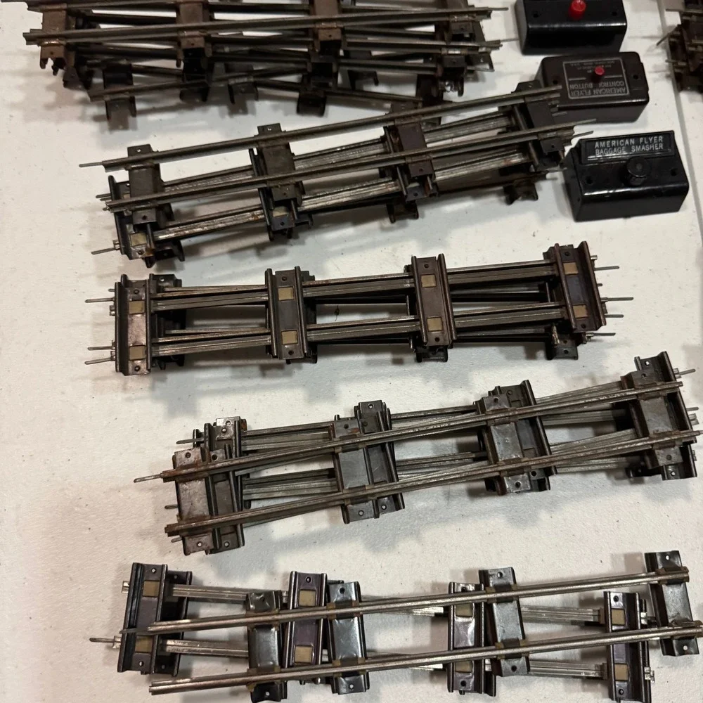 American Flyer S Gauge Track Lot 59 AC Gilbert Vintage Train Accessories Black